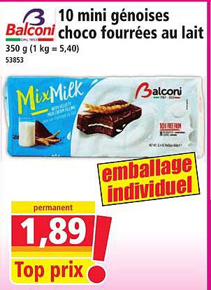 10 mini gâteaux choco fourrés au lait