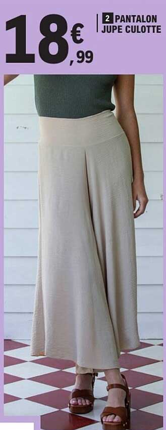 2 PANTALON JUPE CULOTTE