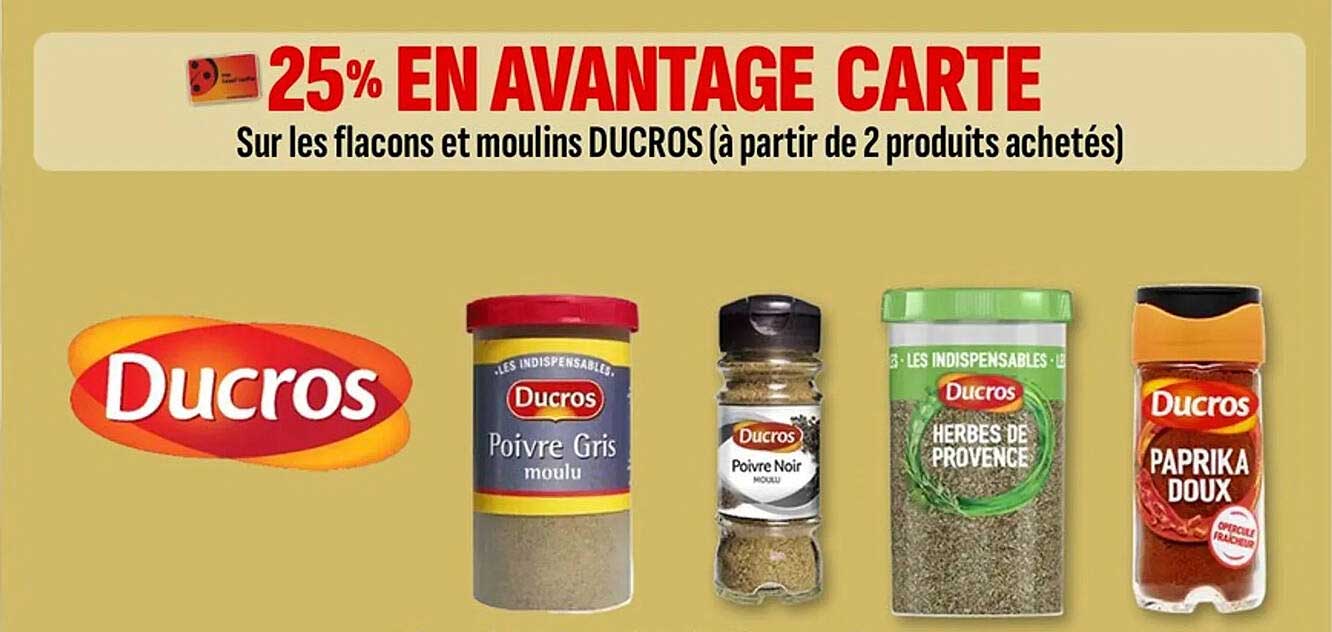 25% EN AVANTAGE CARTE