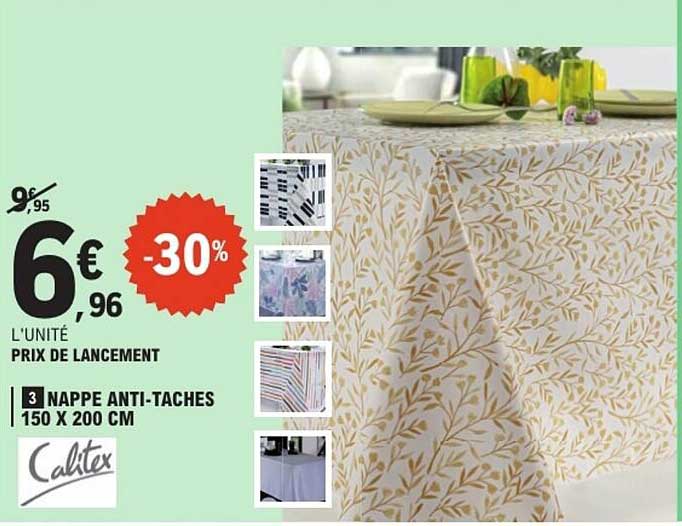 3 NAPPE ANTI-TACHES 150 X 200 CM