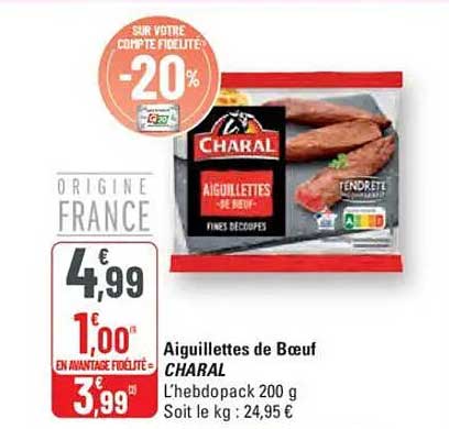 Aiguillettes de Boeuf CHARAL