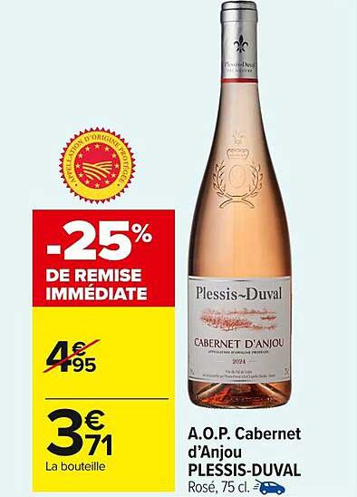 A.O.P. Cabernet d’Anjou PLESSIS-DUVAL