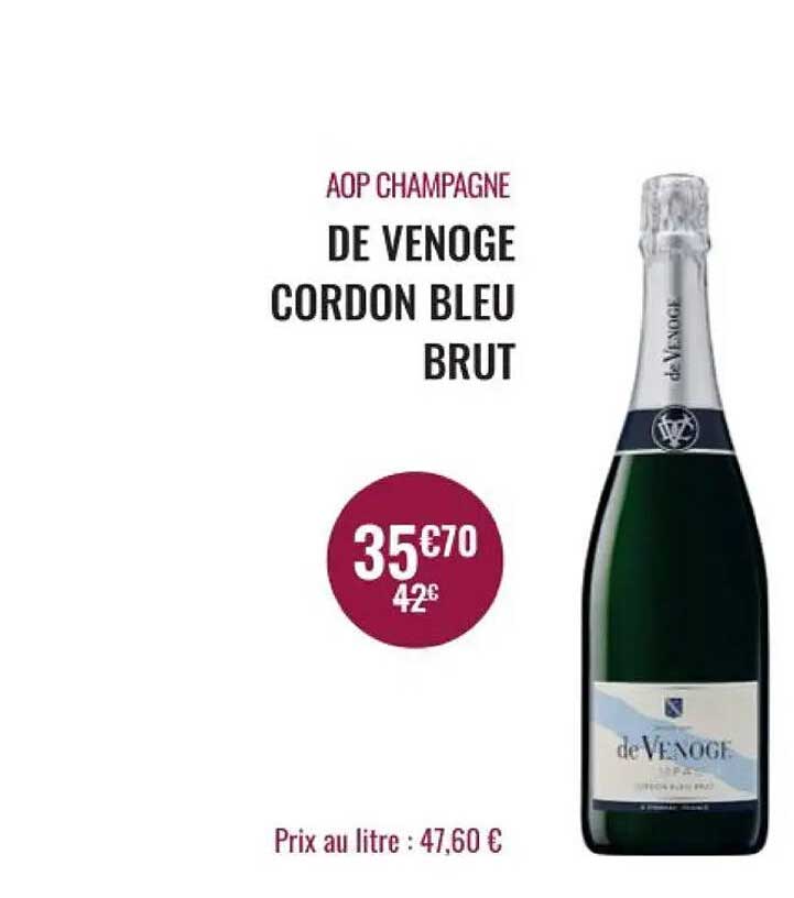 AOP CHAMPAGNE DE VENOGE CORDON BLEU BRUT