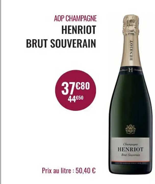 AOP CHAMPAGNE HENRIOT BRUT SOUVERAIN