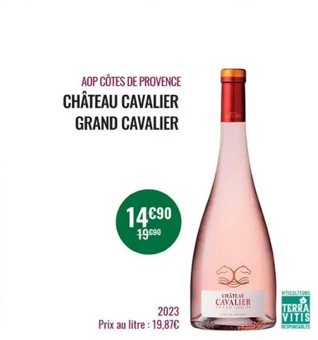 AOP Côtes de Provence CHÂTEAU CAVALIER GRAND CAVALIER