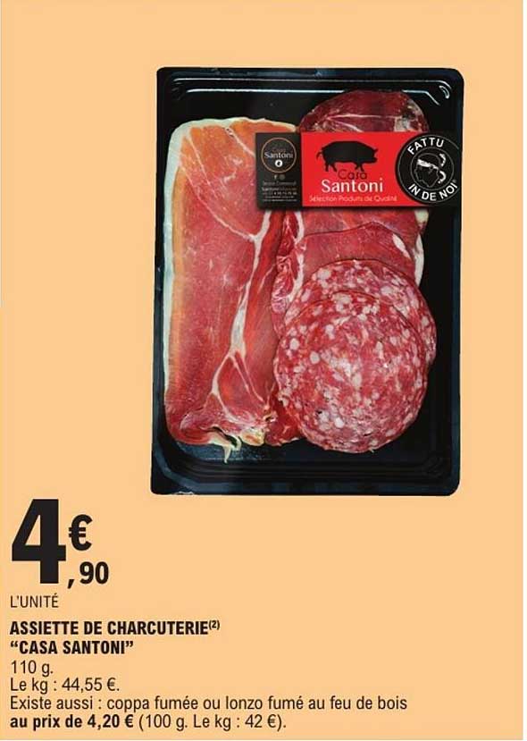 ASSIETTE DE CHARCUTERIE "CASA SANTONI"