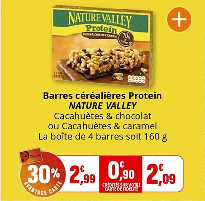 Barres céréalières Protein NATURE VALLEY