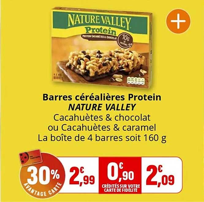 Barres céréalières Protein NATURE VALLEY