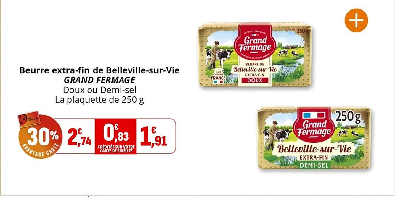 Beurre extra-fin de Belleville-sur-Vie