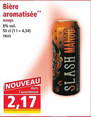 Bière aromatisée**