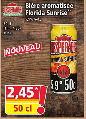 Bière aromatisée Florida Sunrise**