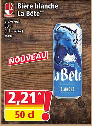 Bière blanche La Bête