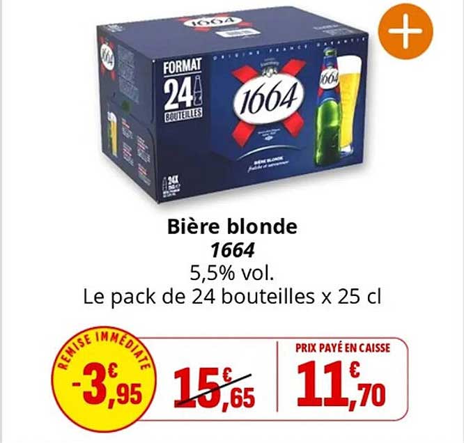 Bière blonde 1664