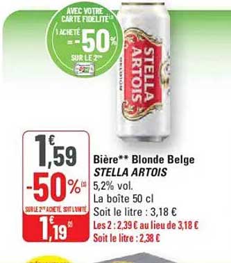 Bière** Blonde Belge STELLA ARTOIS