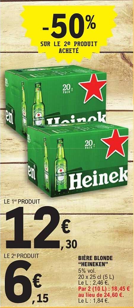 Bière blonde "Heineken"