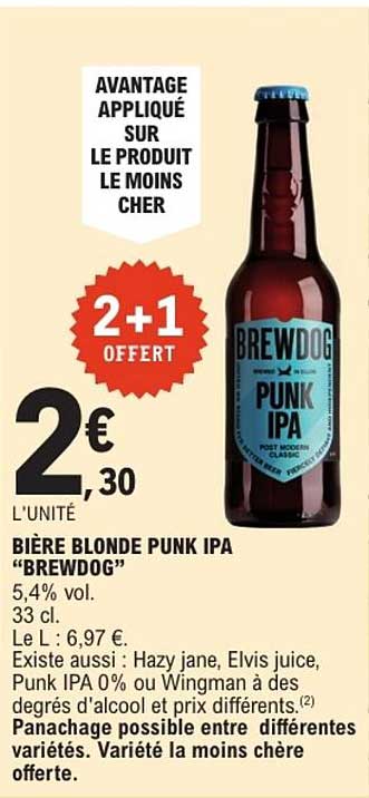 BIÈRE BLONDE PUNK IPA "BREWDOG"