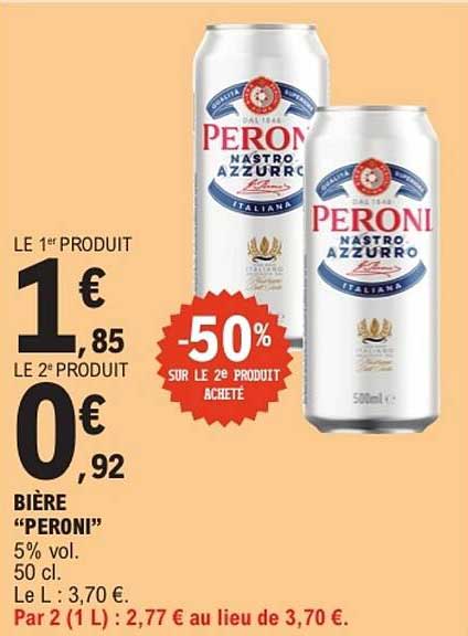 BIÈRE “PERONI”