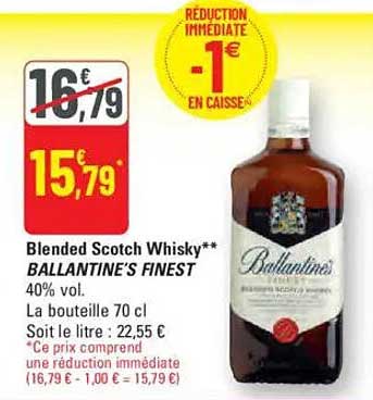 Blended Scotch Whisky** BALLANTINE'S FINEST
