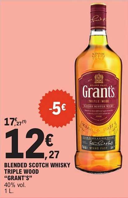 BLENDED SCOTCH WHISKY TRIPLE WOOD “GRANT’S”
