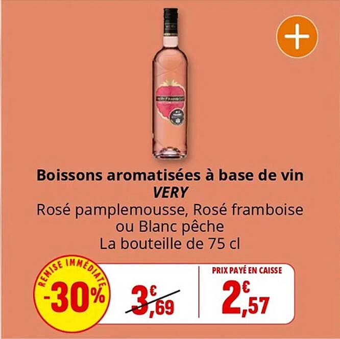 Boissons aromatisées à base de vin VERY