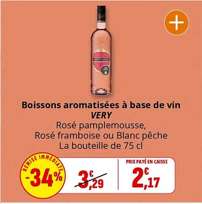 Boissons aromatisées à base de vin VERY