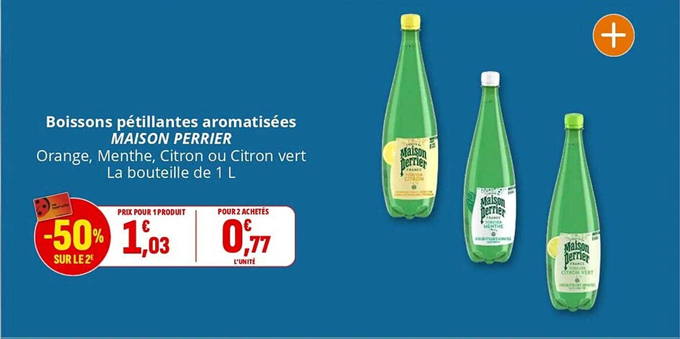 Boissons pétillantes aromatisées MAISON PERRIER