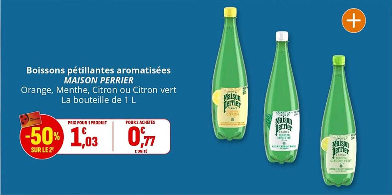 Boissons pétillantes aromatisées MAISON PERRIER