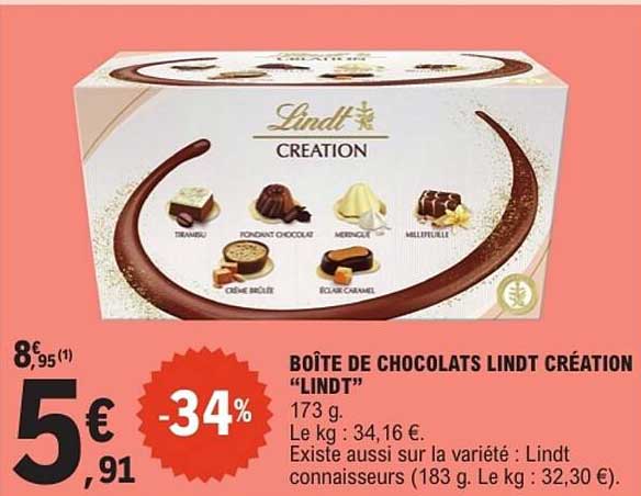 BOÎTE DE CHOCOLATS LINDT CRÉATION "LINDT"