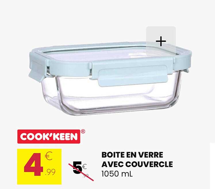 BOITE EN VERRE AVEC COUVERCLE