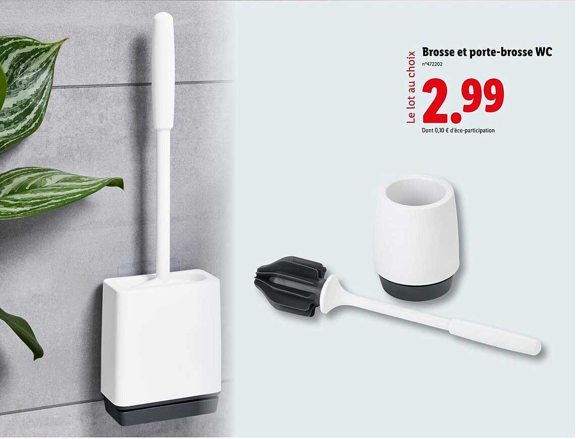 Brosse et porte-brosse WC