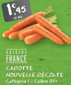 Carotte Nouvelle Récolte