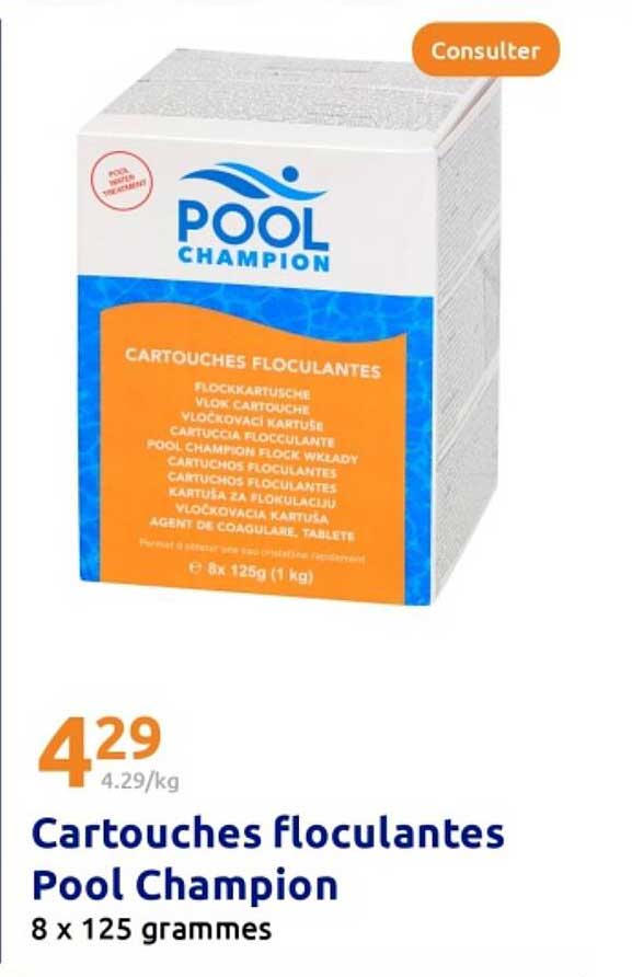 Cartouches floculantes Pool Champion