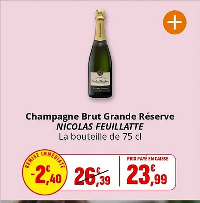 Champagne Brut Grande Réserve NICOLAS FEUILLATTE