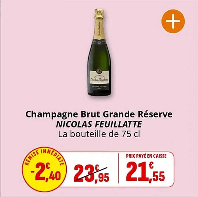 Champagne Brut Grande Réserve NICOLAS FEUILLATTE