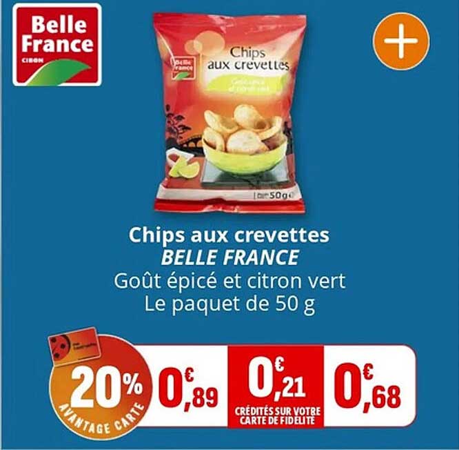 Chips aux crevettes BELLE FRANCE