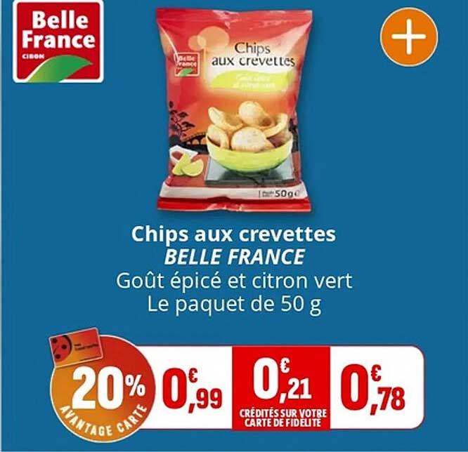 Chips aux crevettes BELLE FRANCE