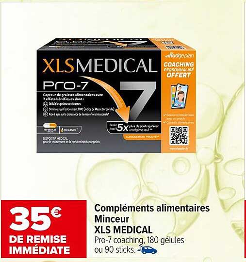 Compléments alimentaires Minceur XLS MEDICAL