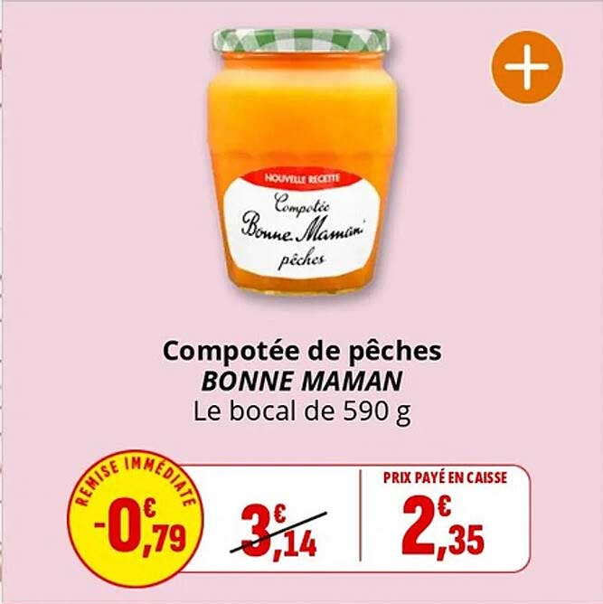 Compotée de pêches BONNE Maman