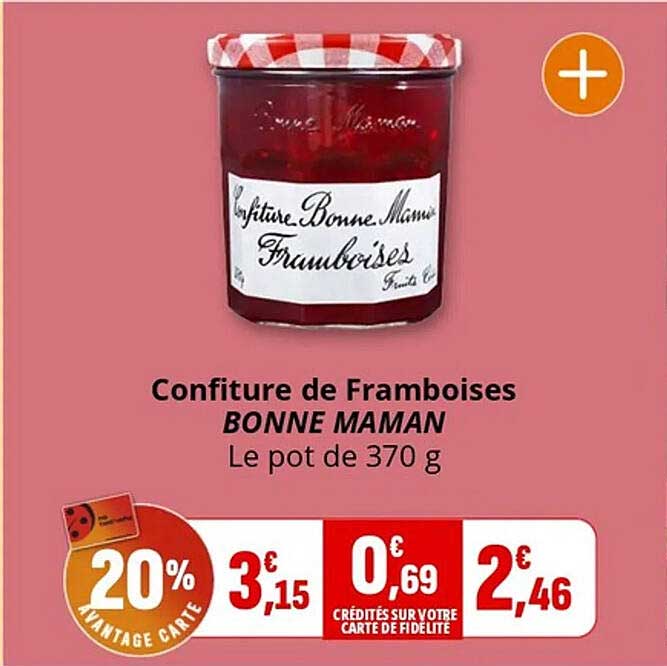 Confiture de Framboises BONNE MAMAN