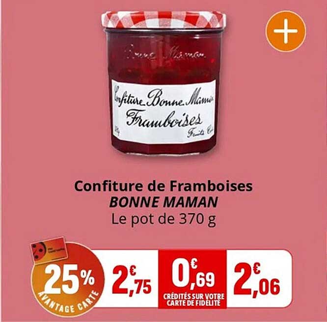 Confiture de Framboises BONNE MAMAN