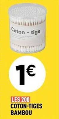 COTON-TIGES BAMBOU