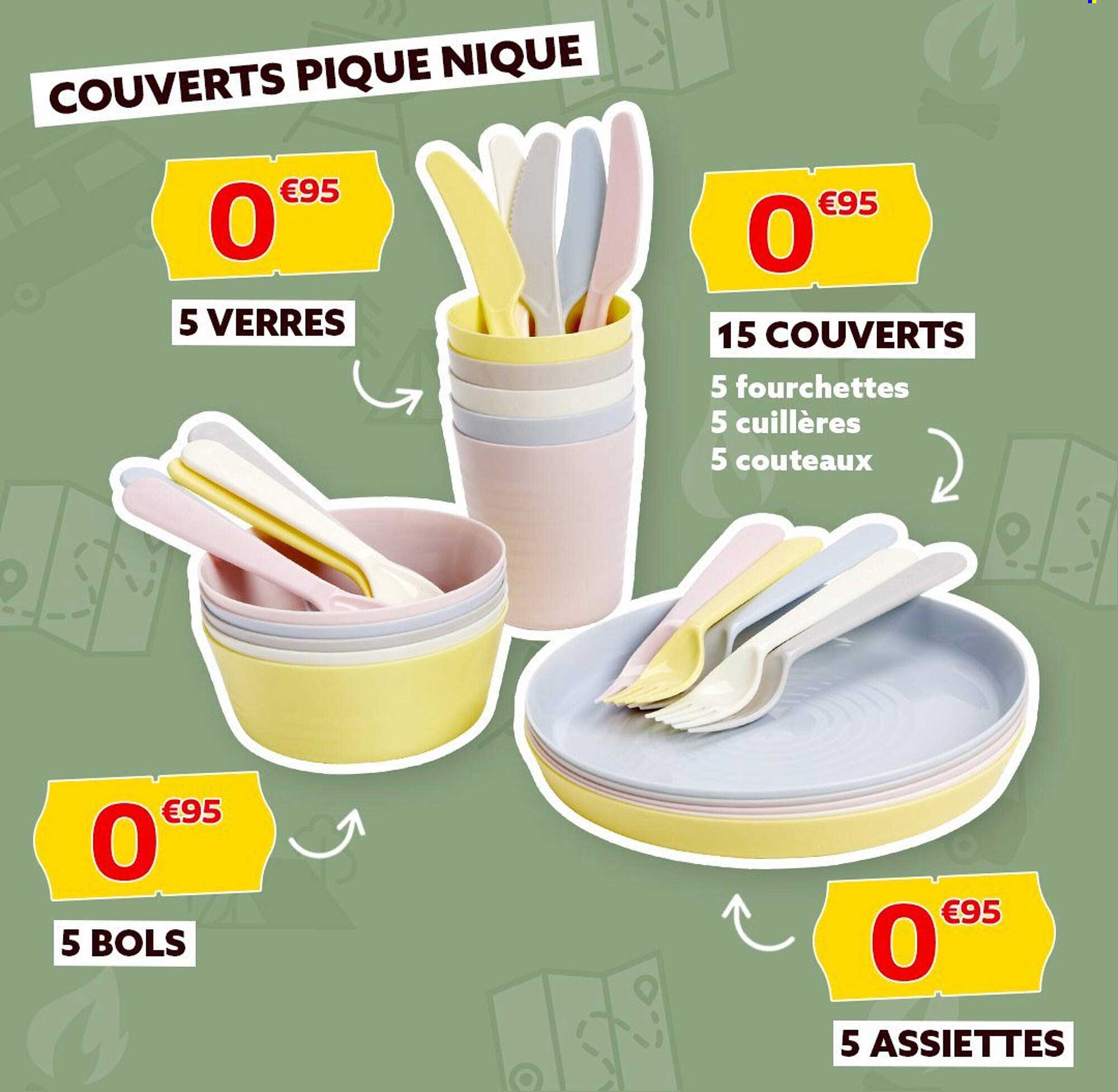 COUVERTS PIQUE NIQUE