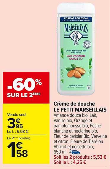 Crème de douche LE PETIT MARSEILLAIS
