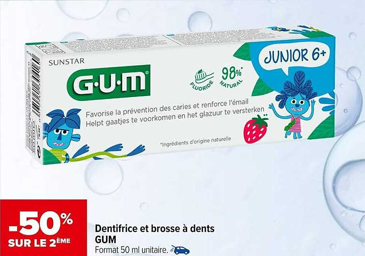 Dentifrice et brosse à dents GUM
