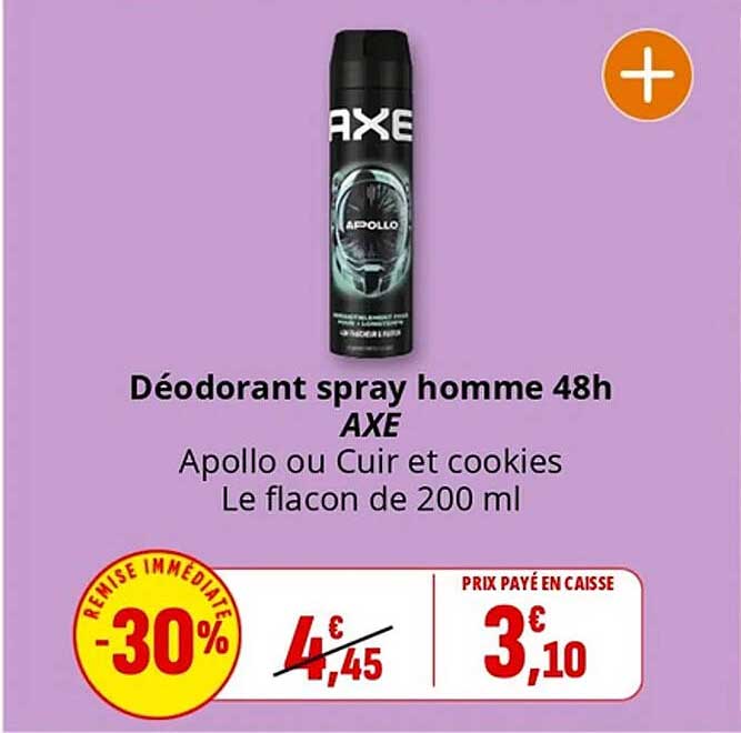 Déodorant spray homme 48h AXE
