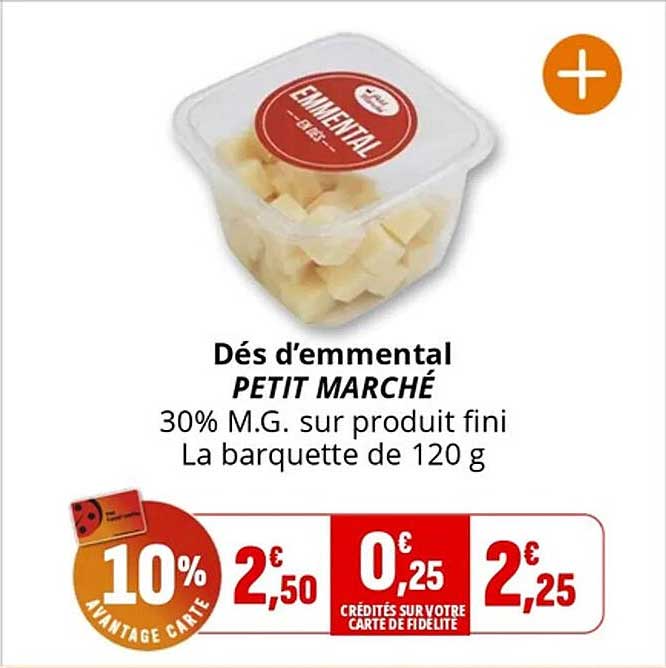 Dés d'emmental PETIT MARCHÉ