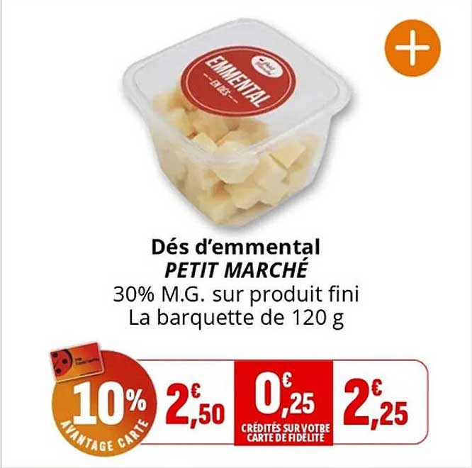 Dés d'emmental PETIT MARCHÉ