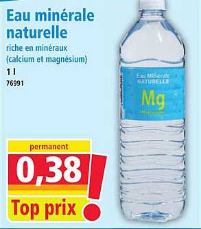 Eau minérale naturelle