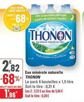 Eau minérale naturelle THONON