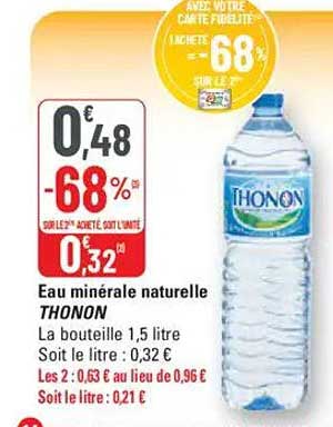 Eau minérale naturelle THONON